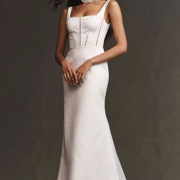 Bégum for Anthropologie Weddings Isla Wedding Gown Size 4 NEW - Picture 2 of 6